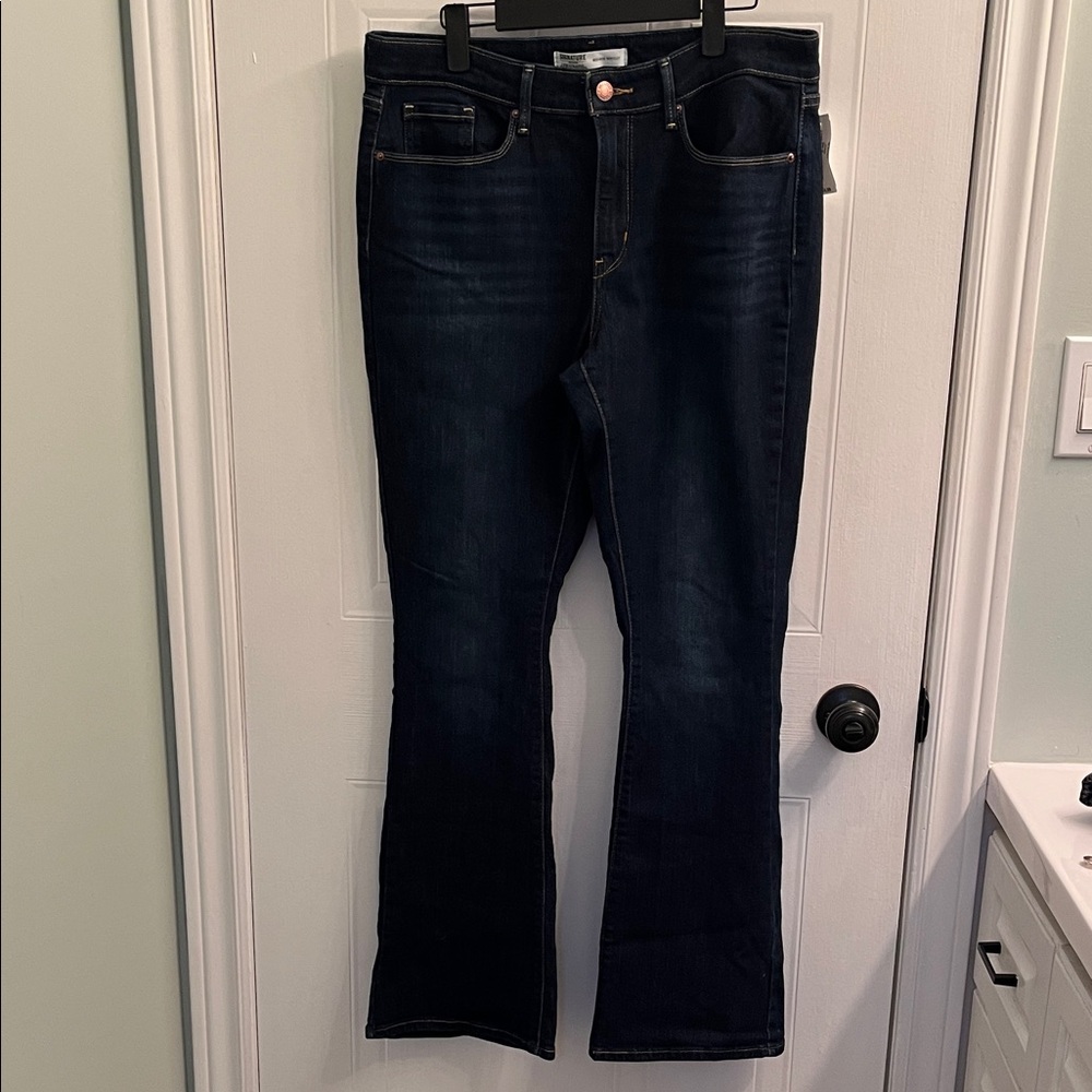 Signature by Levi Strauss Dark Blue Flare Jeans